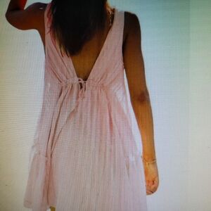 NIB/ Peach V- Neck Dress